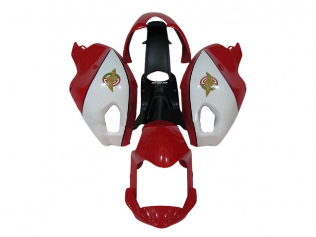 Weiß Rot 2008-2012 Ducati Monster 696 796 1100 1100S Motorrad Verkleidung