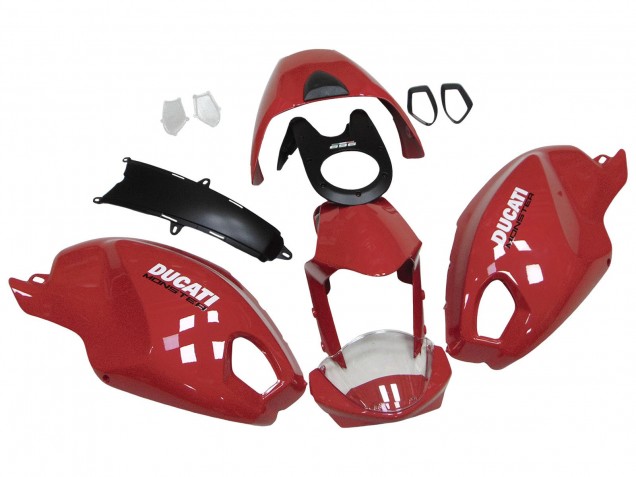 Rot Weiß 2008-2012 Ducati Monster 696 796 1100 1100S Motorrad Verkleidung