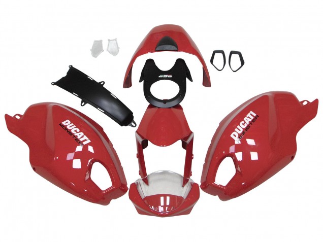 Rot Weiß 2008-2012 Ducati Monster 696 796 1100 1100S Motorrad Verkleidung