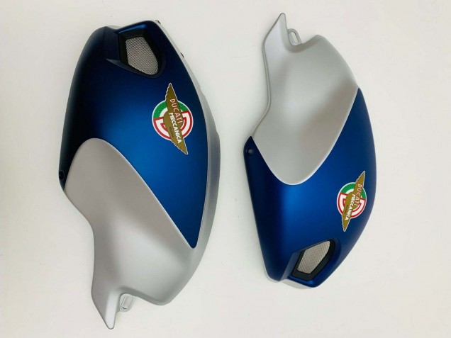 Dunkel Blau Silber 2008-2012 Ducati Monster 696 796 1100 1100S Motorrad Verkleidung