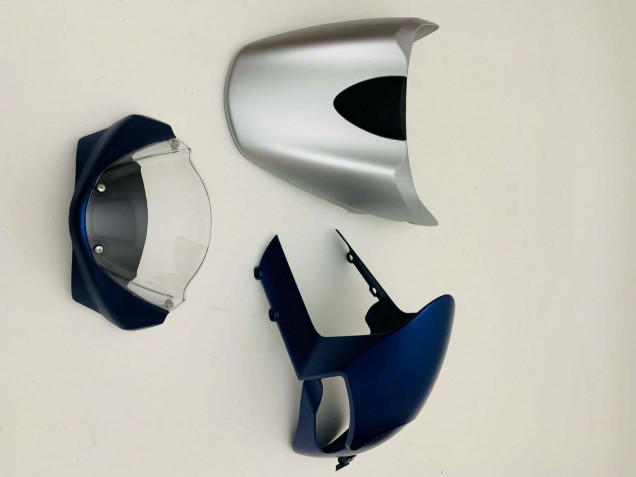 Dunkel Blau Silber 2008-2012 Ducati Monster 696 796 1100 1100S Motorrad Verkleidung