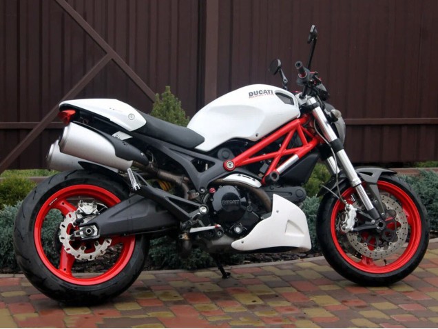 Weiß 2008-2012 Ducati Monster 696 796 1100 1100S Motorrad Verkleidung
