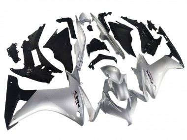 Silber Glänzendes Schwarz 2013-2015 Honda CBR500R Motorrad Verkleidung