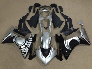 Silber Glänzendes Schwarz 2013-2015 Honda CBR500R Motorrad Verkleidung