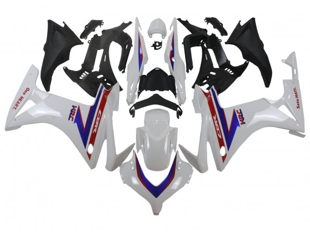 Weiß Rot Blau HRC 2013-2015 Honda CBR500R Motorrad Verkleidung