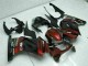 Glänzendes Schwarz Kastanienbraun Rot 2008-2012 Kawasaki EX250 Motorrad Verkleidung