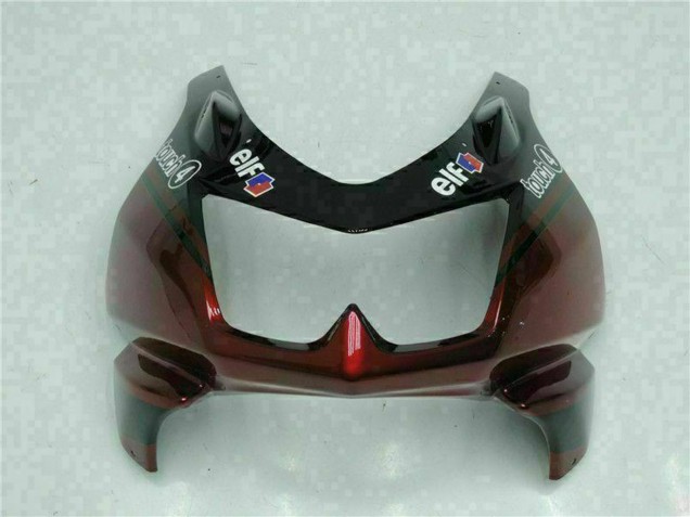 Glänzendes Schwarz Kastanienbraun Rot 2008-2012 Kawasaki EX250 Motorrad Verkleidung