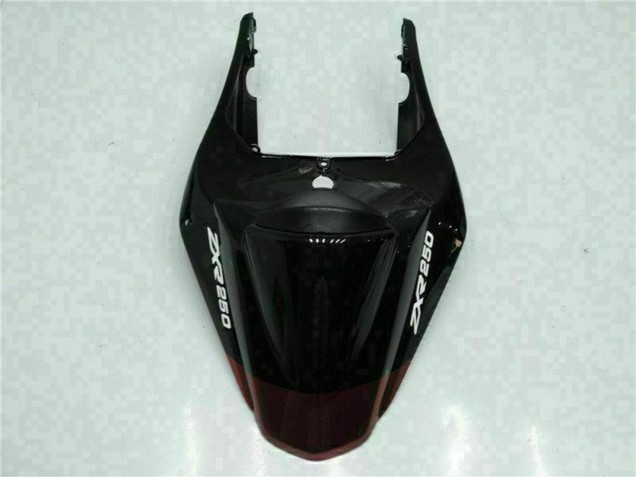 Glänzendes Schwarz Kastanienbraun Rot 2008-2012 Kawasaki EX250 Motorrad Verkleidung