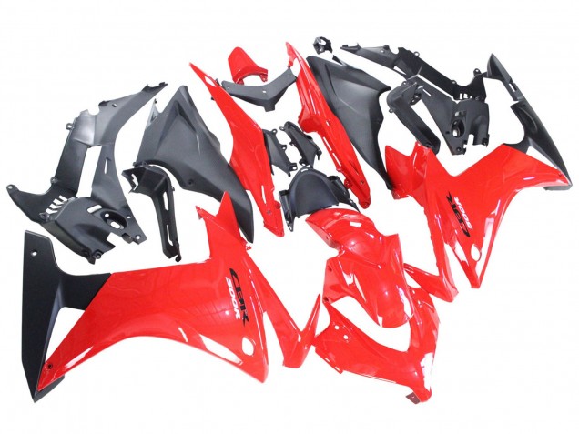 Rot Matt Schwarz 2013-2015 Honda CBR500R Motorrad Verkleidung