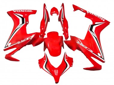 Rot Weiß Schwarz Streifen 2013-2015 Honda CBR500R Motorrad Verkleidung