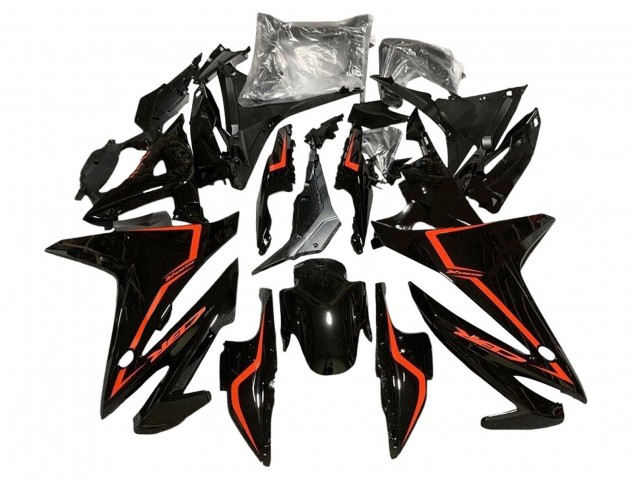 Glänzendes Schwarz Rot 2016-2018 Honda CBR500R Motorrad Verkleidung