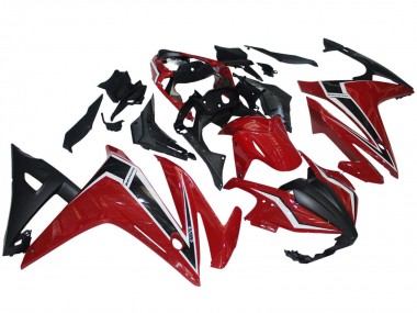 Rot Weiß Matt Schwarz 2016-2018 Honda CBR500R Motorrad Verkleidung