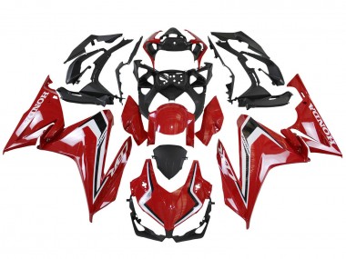 Rot Weiß Schwarz 2022-2023 Honda CBR500R Motorrad Verkleidung