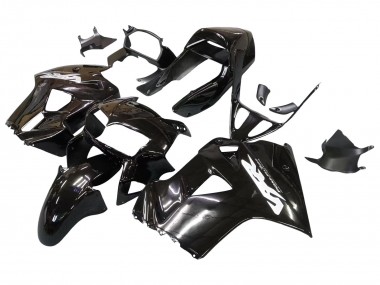 Glänzendes Schwarz 1998-2001 Honda VFR 800 Motorrad Verkleidung