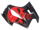 Glänzendes Schwarz Rot 2002-2013 Honda VFR 800 Motorrad Verkleidung
