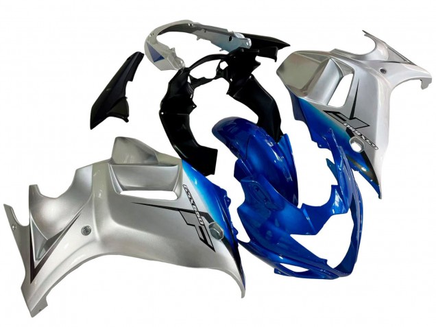 Silber Blau 2008-2013 Suzuki GSX650F Motorrad Verkleidung