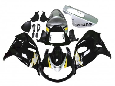 Glänzendes Schwarz Silber Gelb 1998-2003 Suzuki TL1000R Motorrad Verkleidung