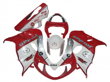 Rot Weiß Silber Jordan Motul Dunlop 1998-2003 Suzuki TL1000R Motorrad Verkleidung