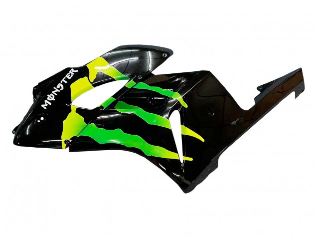 Glänzendes Schwarz Gelb Grün Monster 2004-2005 Honda CBR1000RR Motorrad Verkleidung