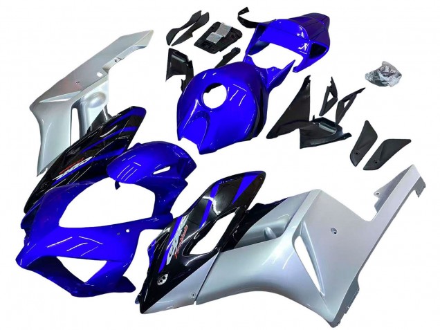 Silber Blau Glänzendes Schwarz 2004-2005 Honda CBR1000RR Motorrad Verkleidung