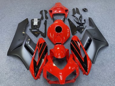 Grau Rot Glänzendes Schwarz Streifen 2004-2005 Honda CBR1000RR Motorrad Verkleidung