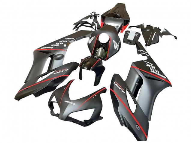 Glänzendes Schwarz Glänzendes Grau Rot Streifen 2004-2005 Honda CBR1000RR Motorrad Verkleidung