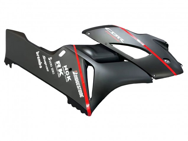 Glänzendes Schwarz Glänzendes Grau Rot Streifen 2004-2005 Honda CBR1000RR Motorrad Verkleidung