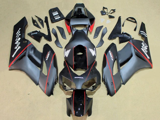 Glänzendes Schwarz Glänzendes Grau Rot Streifen 2004-2005 Honda CBR1000RR Motorrad Verkleidung