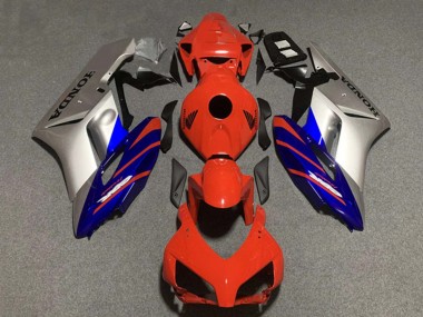 Silber Blau Rot Streifen 2004-2005 Honda CBR1000RR Motorrad Verkleidung
