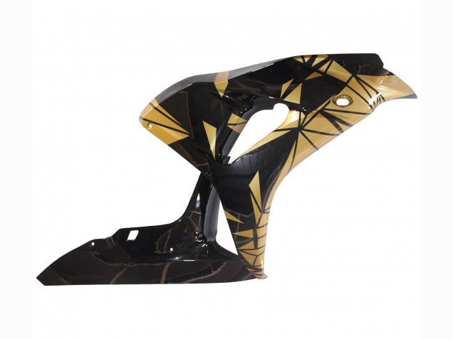 Gold Glänzendes Schwarz 2006-2007 Honda CBR1000RR Motorrad Verkleidung