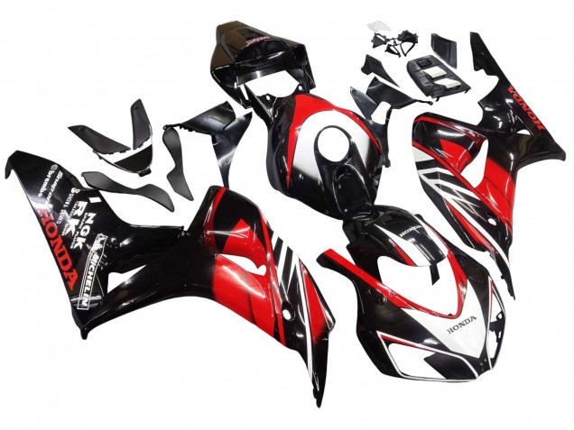 Rot Glänzendes Schwarz 2006-2007 Honda CBR1000RR Motorrad Verkleidung