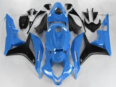 Hellblau Glänzendes Schwarz 2007-2008 Honda CBR600RR Motorrad Verkleidung
