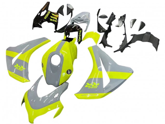 Nardo Grau Fluoreszierendes Grün 2008-2011 Honda CBR1000RR Motorrad Verkleidung