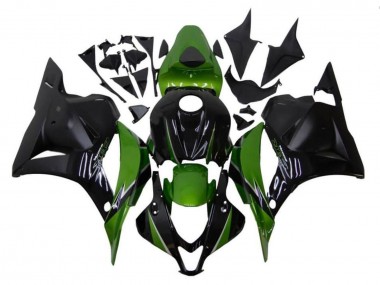 Schwarz Grün 2009-2012 Honda CBR600RR Motorrad Verkleidung