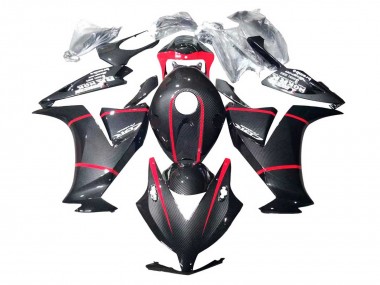 Schwarzes Carbonfaser Rot 2012-2016 Honda CBR1000RR Motorrad Verkleidung