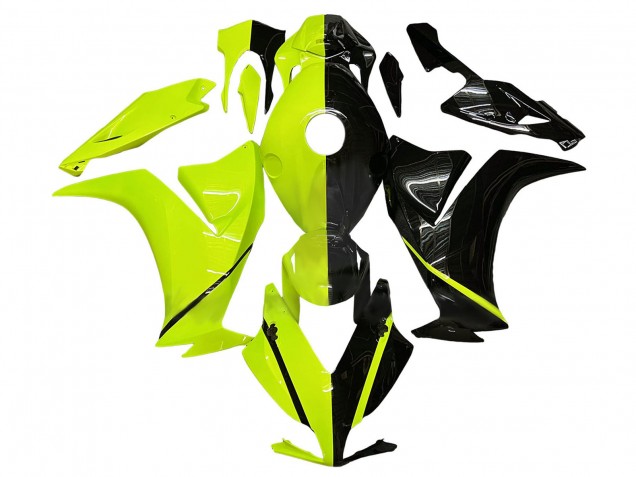 Fluoreszierendes Grün Glänzendes Schwarz 2012-2016 Honda CBR1000RR Motorrad Verkleidung