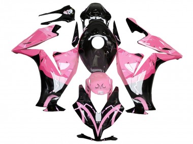 Rosa Glänzendes Schwarz 2012-2016 Honda CBR1000RR Motorrad Verkleidung