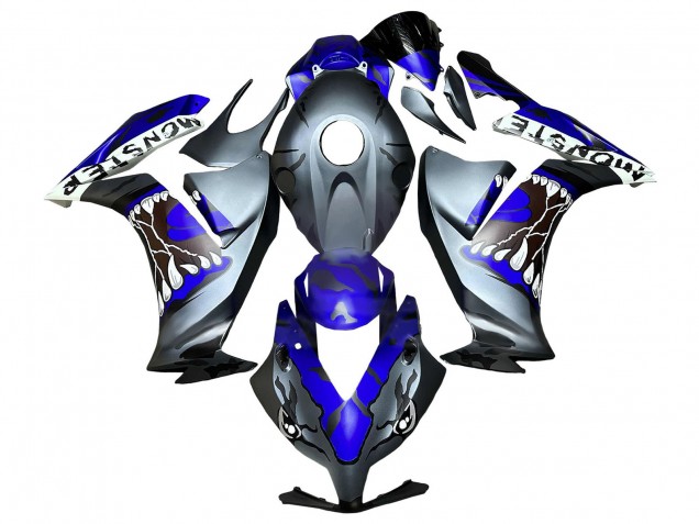 Blau Grau Matt Schwarz Hai 2012-2016 Honda CBR1000RR Motorrad Verkleidung