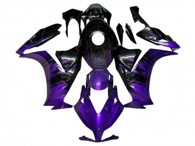 Lila Glänzendes Schwarz 2012-2016 Honda CBR1000RR Motorrad Verkleidung