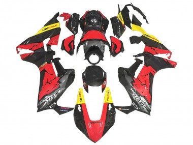Rot Gelb Schwarz Carbonfaser 2017-2024 Honda CBR1000RR Motorrad Verkleidung