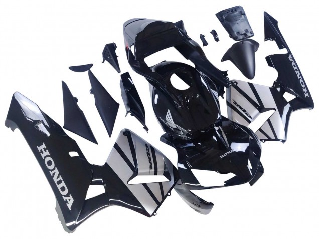 Silber Glänzendes Schwarz 2003-2004 Honda CBR600RR Motorrad Verkleidung