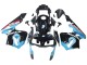 Hellblau Rot Glänzendes Schwarz Dunlop 2003-2004 Honda CBR600RR Motorrad Verkleidung