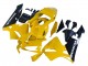 Gelb Glänzendes Schwarz 2003-2004 Honda CBR600RR Motorrad Verkleidung