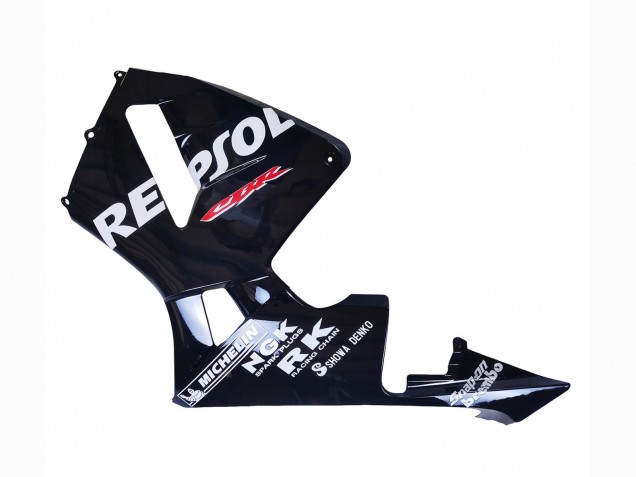 Glänzendes Schwarz Weiß Repsol 2003-2004 Honda CBR600RR Motorrad Verkleidung