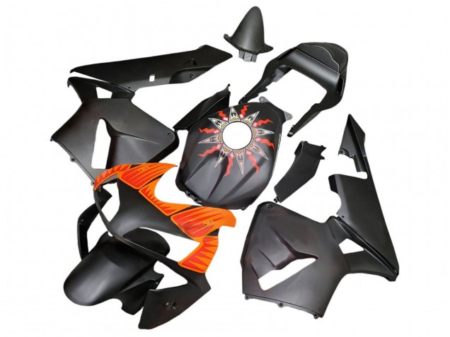 Matt Schwarz Orange 2003-2004 Honda CBR600RR Motorrad Verkleidung