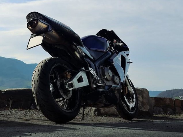 Dunkel Blau Glänzendes Schwarz 2003-2004 Honda CBR600RR Motorrad Verkleidung