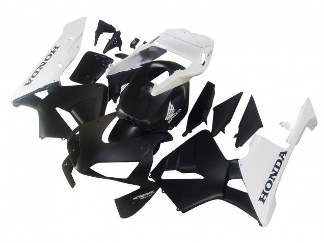 Weiß Matt Schwarz 2003-2004 Honda CBR600RR Motorrad Verkleidung