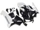 Weiß Matt Schwarz 2003-2004 Honda CBR600RR Motorrad Verkleidung