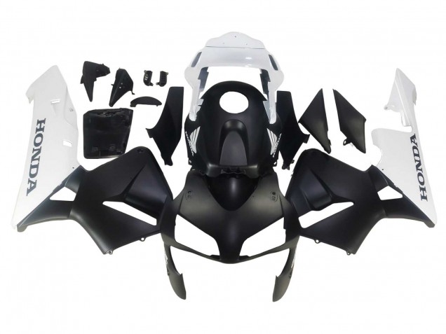 Weiß Matt Schwarz 2003-2004 Honda CBR600RR Motorrad Verkleidung