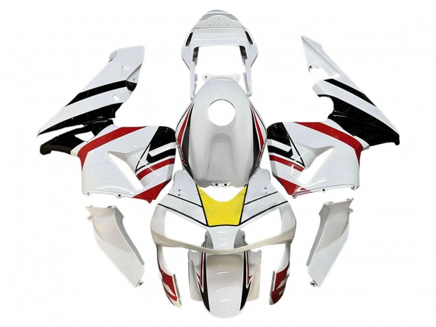 Weiß Rot Gelb Schwarz 2003-2004 Honda CBR600RR Motorrad Verkleidung